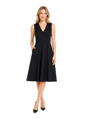 Derek Lam - Black Sleeveless Fit & Flare Dress Sz 12